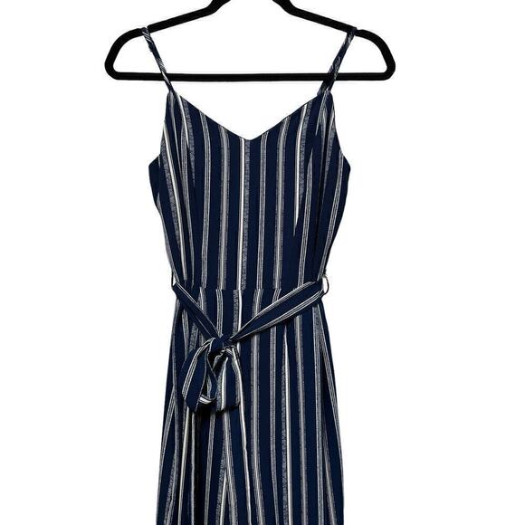 Monteau Blue And White Stripes Jumpsuit / Size- Small - Picture 3 of 9